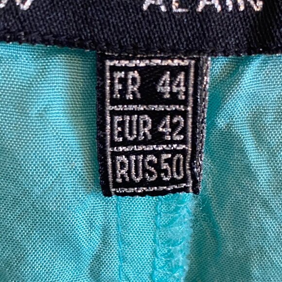 Vintage Tie-Dye Pattern Midi Skirt Vibrant Green, Turquoise Festival Boho Grunge - Picture 9 of 14